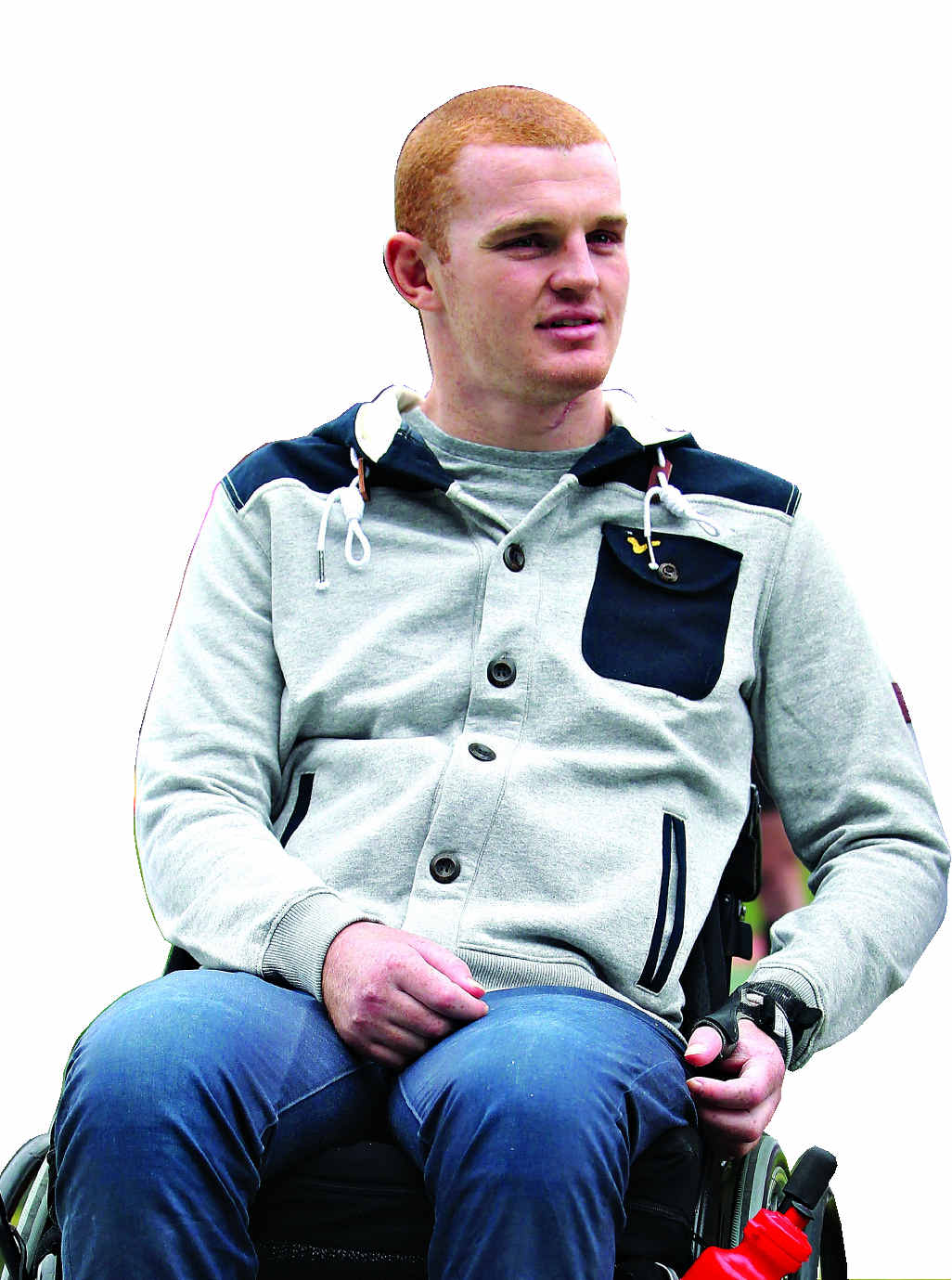 Alex McKinnon, whose career was cut short by a spinal injury suffered during a game Alex McKinnon, whose career was cut short by a spinal injury suffered during a game